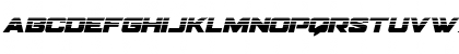 Download Bomber Escort Halftone Italic Regular Font Lowercase Preview