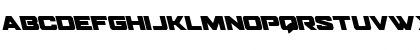 Download Bomber Escort Leftalic Regular Font Lowercase Preview