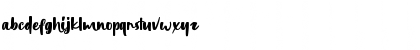 Download Bonjour Regular Font Lowercase Preview