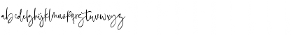Download Bostya - Personal Use Regular Font Lowercase Preview