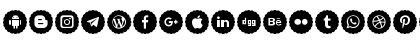 Download Bottons Social Media 2019 Regular Font Lowercase Preview