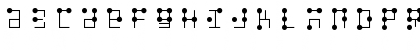 Download Braille Latin HC Regular Font Lowercase Preview