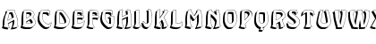 Download Brassica Hollow Regular Font Lowercase Preview