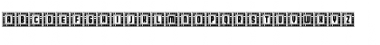Download Broadway Capitals Light Negativ Regular Font Lowercase Preview