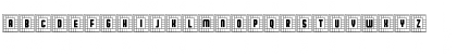 Download Broadway Capitals Negativ Regular Font Lowercase Preview