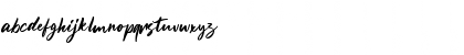 Download Brushter Regular Font Lowercase Preview