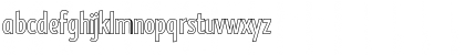 Download Burma Outline Regular Font Lowercase Preview