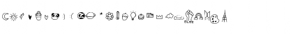 Download cute icons Regular Font Lowercase Preview