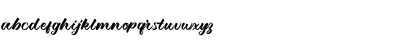 Download Debutan Brush Script Regular Font Lowercase Preview