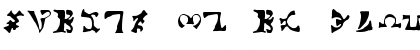 Download enochian Regular Font Lowercase Preview