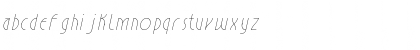 Download Estilistica Italic Font Lowercase Preview