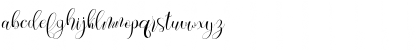 Download Everytime Script Regular Font Lowercase Preview