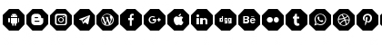 Download Font Social Media Color 2019 Regular Font Lowercase Preview