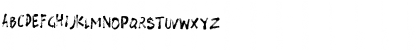 Download brushough Regular Font Lowercase Preview