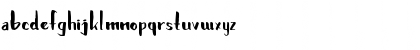Download Brushylicious Regular Font Lowercase Preview