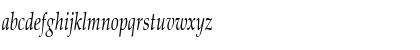 Download PaduaCondensed Italic Font Lowercase Preview