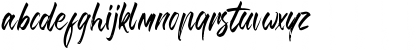 Download Brusthy Regular Font Lowercase Preview
