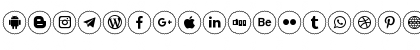 Download Icons Social Media 2 Regular Font