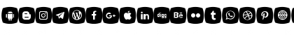 Download Icons Social Media 5 Regular Font Lowercase Preview