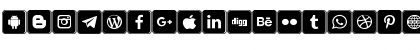 Download Icons Social Media 7 Regular Font