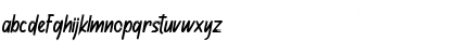 Download Janyss Brush Regular Font Lowercase Preview