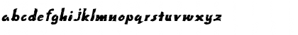Download PaintExtended Italic Font Lowercase Preview