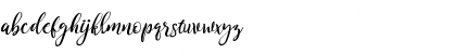 Download Kitahara Brush Script demo vers Regular Font Lowercase Preview
