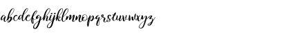 Download Kitahara Script Regular Font Lowercase Preview