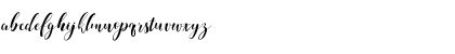 Download Loveya Script Regular Font Lowercase Preview