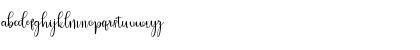 Download melliste Regular Font Lowercase Preview
