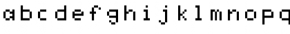 Download Minitel Regular Font Lowercase Preview