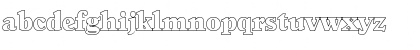 Download ColinBeckerOutline-Heavy Regular Font Lowercase Preview