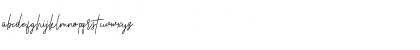 Download Parachute Signature Regular Font Lowercase Preview