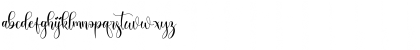 Download Perisha Regular Font Lowercase Preview