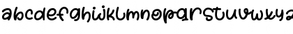 Download Piece of Cake Regular Font Lowercase Preview