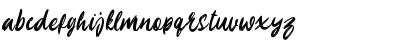 Download Playbrush Regular Font Lowercase Preview