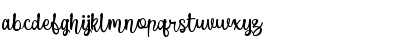 Download Puspa Anisya Script Regular Font Lowercase Preview