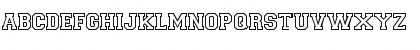 Download CollegiateOutlineFLF Regular Font Lowercase Preview