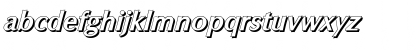 Download ColumbiaShadow BoldItalic Font Lowercase Preview