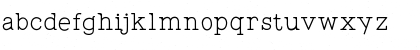 Download WigendaTypewrite Medium Font Lowercase Preview