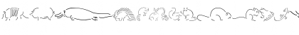 Download Animal Sketches Regular Font Lowercase Preview