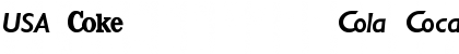 Download CocaCola Regular Font Lowercase Preview