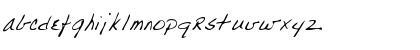 Download ParkersHand Regular Font Lowercase Preview