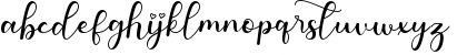 Download Pretty Valentine Regular Font Lowercase Preview