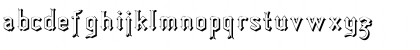 Download ArrowheadLakeShadows Regular Font Lowercase Preview