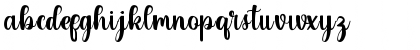 Download bluesfather Regular Font Lowercase Preview