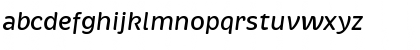 Download Brevia MediumItalic Regular Font Lowercase Preview