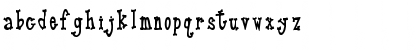 Download PC Dented Regular Font Lowercase Preview