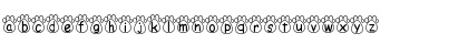 Download PC Paw Print Regular Font Lowercase Preview
