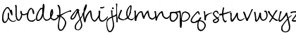 Download Pea Amy*Rica Script Regular Font Lowercase Preview